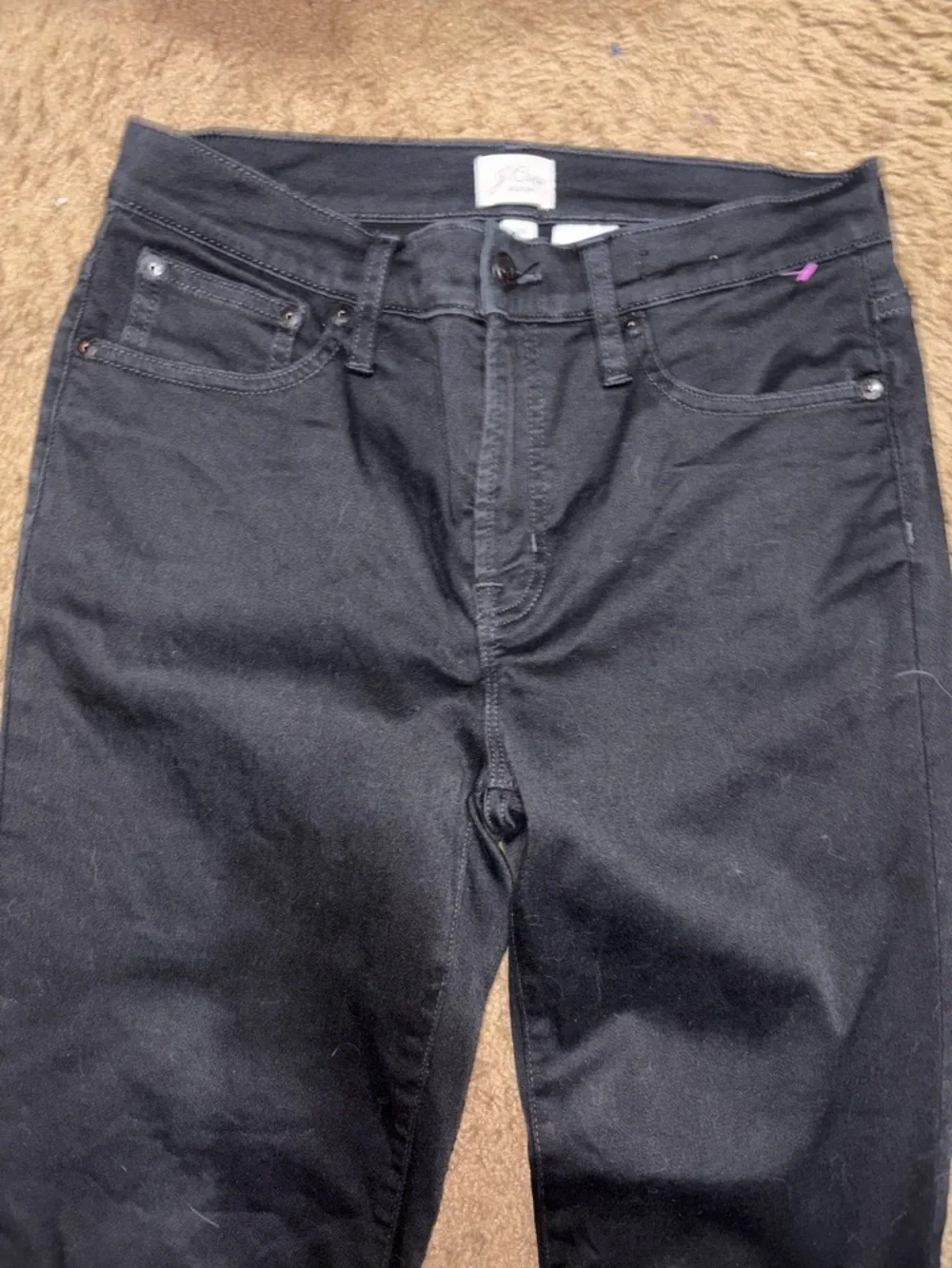 J. Crew Black Cropped Slim Ankle Jeans Size 29
